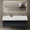 Mai & Mai Badmöbelset 150x48x25cm Unterschrank Anthrazit Produktbild-Vorschau 1