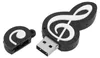 USB kľúč Black Note Appearance, roztomilý USB kľúč na hudbu Náhľad obrázku produktu 2