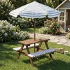 Dziecięcy stół piknikowy z parasolem KIRD, 75 x 75 x 140 cm Podgląd zdjęcia produktu 2