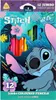 Disney Blau - Jumbo Dreieckige Bleistifte 12 Farben - Stich Produktbild-Vorschau 2