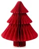 Roter Weihnachtsbaum aus Papier - Honeycomb Weihnachtsdeko Produktbild-Vorschau 1