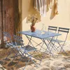 Set tavolo da giardino pieghevole in acciaio con 4 sedie, Anteprima dell’immagine prodotto 6