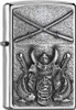 Zippo Feuerzeug Plakette Samurai 2007836 chrom gebürstet Produktbild-Vorschau 1