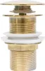 vidaXL Ablaufgarnitur ohne Überlauf Golden 6,4x6,4x9,1 cm Produktbild-Vorschau 1
