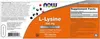 NOW Foods - L-Lysin, 500mg, 100 Kapseln Produktbild-Vorschau 4