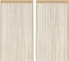 vidaXL String závesy 2 ks 100 x 250 cm béžová Náhľad obrázku produktu 8