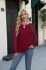 Damenbluse Langarm Spitze Elegant Bordeaux M Produktbild-Vorschau 2