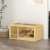 PawHut Hamsterkäfig aus Holz Kleintierkäfig Spielhaus für Produktbild-Vorschau 2