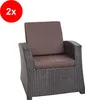 Sada 2 podsedákov na stoličky | Podsedák 50x55x50 hnedá | Náhľad obrázku produktu 3