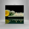 Bilder auf glas - Spa Blume Kerze Stein - 70x70cm - Produktbild-Vorschau 3