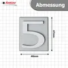 DOMINO Hausnummer Briefkasten Selbstklebend – 5 | 3D Produktbild-Vorschau 4