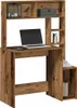 vidaXL Schreibtisch mit Regal Altholz-Optik 100x45x140cm Produktbild-Vorschau 2
