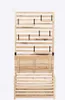 A wooden garden bench with a privacy screen and storage chest. Podgląd zdjęcia produktu
