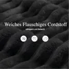 Hawthyhome Schlafsofa aus Cord mit 2 Kissen, Bequeme Produktbild-Vorschau 4