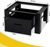 Jayseuw Socle de machine à laver avec tiroir noir Socle de Voir les images du produit 2