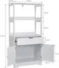 Mondeer Hochschrank Badschrank mit Schublade 60 x 30 x Produktbild-Vorschau 7