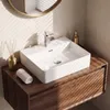 Waschbecken 50x42 cm mit Armatur Set, Keramik Produktbild-Vorschau 2