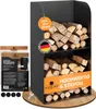 BLACK OAK Kaminholzregal YOSEMITE 80×40×30cm – Stahl Produktbild-Vorschau 1