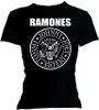 Ramones - Siegel Damen Medium T-Shirt - schwarz Produktbild-Vorschau 1