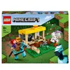 The image shows the box of a LEGO Minecraft The Horse Stable playset. Podgląd zdjęcia produktu
