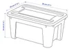 SAMLA Ikea Box mit Deckel, transparent, 28x20x14 cm/5 l Produktbild-Vorschau 3
