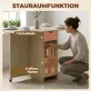 HOMCOM Eettafel, inklapbaar, keukentafel met lade, 2 Productafbeelding-voorbeeld 5