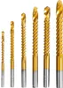 Titanium Coated HSS Twist Drill Bits - 6pcs 3-8mm Serrated Produktbild-Vorschau 1