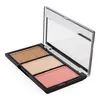 A makeup palette with three shades: bronzer, highlighter, and blush, shown open with the mirror visible. Produktbild-Vorschau