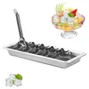304 Edelstahl Eiswürfelform, DIY Eiswürfel Set, 28,5×12×3 Produktbild-Vorschau 2