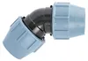 Unidelta PP Winkel 45° 63mm mit Klemmverschraubung für PE Produktbild-Vorschau 1