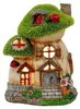 Solar Feenhaus Pilz Gartendeko aus Kunstharz, handbemalt, Produktbild-Vorschau 1