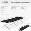 tectake® Feldbett mit Aluminiumgestell klappbar 190 x 70 x Produktbild-Vorschau 5