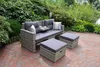 Garden Pleasure Loungesofa Valetta, hellgrau Kunststoff, Produktbild-Vorschau 6
