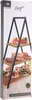 XXL Servier Etagere aus Bambus / Metall - ca. 53 x 36 cm Produktbild-Vorschau 2
