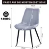 HOMAVO Esszimmerstuhl 4er-Set – Bequemer Samt- oder Produktbild-Vorschau 3
