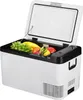 A white electric cooler box with its lid open, filled with fruits. Náhľad obrázku produktu