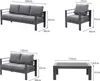 MeXo Gartenmöbelset, Loungeset Aluminium für 6-7 Personen Produktbild-Vorschau 7