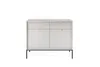 DomoHome | Design-Kommode NOVA - Farbe: Grau, Geriffelte Produktbild-Vorschau 2