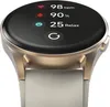 Close-up of a smartwatch screen displaying health metrics and a refresh icon. Voir les images du produit