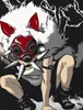style3 Mononoke Wolf Herren T-Shirt manga anime cosplay Produktbild-Vorschau 2
