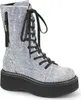 Buty damskie EMILY-362 marki DemoniaCult, srebrne, EU 38, Podgląd zdjęcia produktu 1