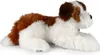 A plush dog toy lying on a white background. Produktbild-Vorschau