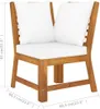 4-tlg. Garten-Lounge-Set mit Auflagen Creme Massivholz Produktbild-Vorschau 11