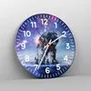 Wanduhr - Rund - Glasuhr - Kosmonaut Weltraum - 30x30cm - Produktbild-Vorschau 4