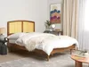 BELIANI Bett Hellbraun Gummibaumholz mit Lattenrost 140 x Produktbild-Vorschau 2