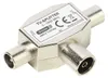 TV Zweifachverteiler, 2x Koaxial Stecker Produktbild-Vorschau 2