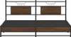vidaXL Rám postele bez matrace hnědý dub 160x200 cm Náhled obrázku produktu 5