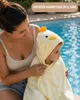 HECKBO Toalla con capucha para bebé con pollito y manopla | Vista previa de la imagen del producto 9