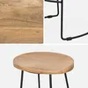 sweeek - 4er-Set Barhocker aus Mangoholz und Stahl, Produktbild-Vorschau 5