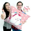 Mr. & Mrs. Panda Dekokissen Einhorn Mitteilung - Rot Produktbild-Vorschau 5